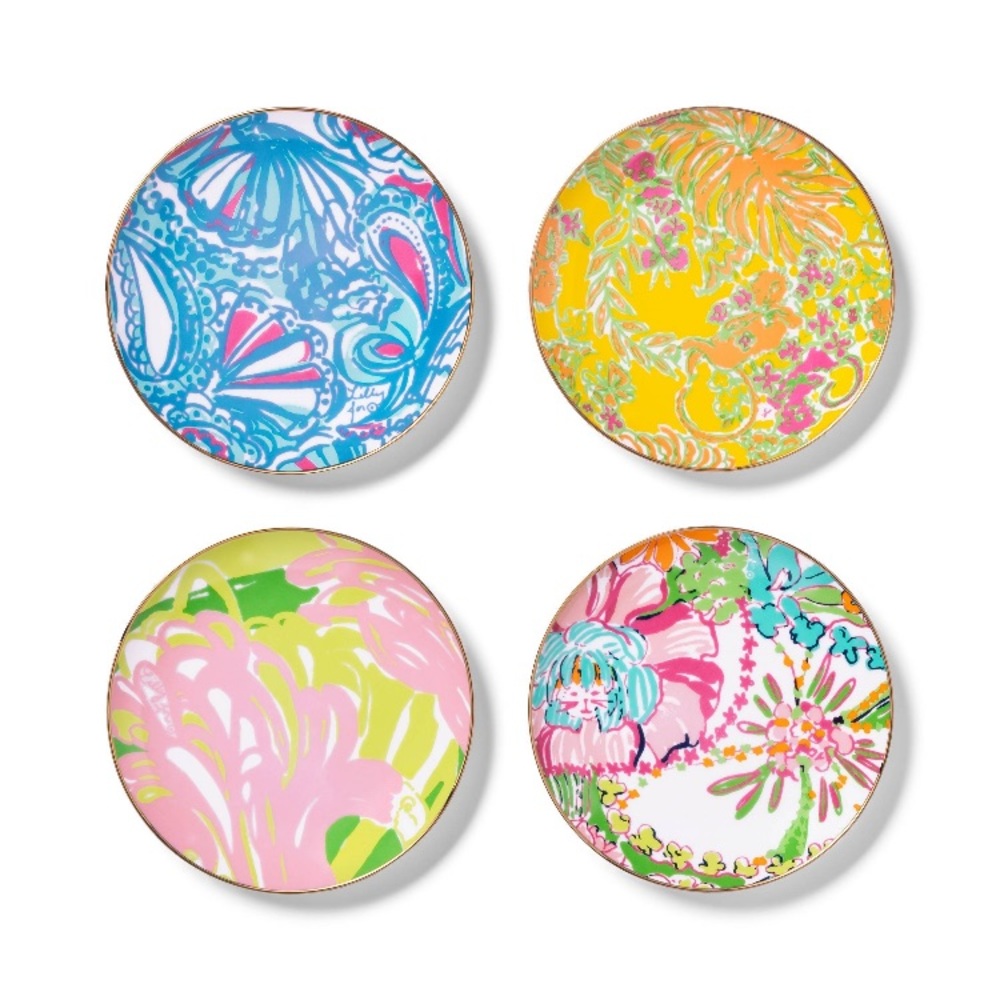 Lilly Pulitzer for Target 4pk Appetizer Plates
